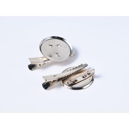 即日★松村工芸/ダブルクリップ30mm 台付 シルバー(5コ)