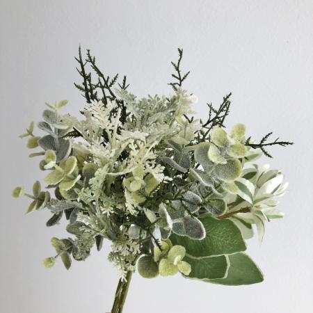 即日★【造花】MAGIQ東京堂/フロッキーグラスブーケ　LT.GREEN/FG009341