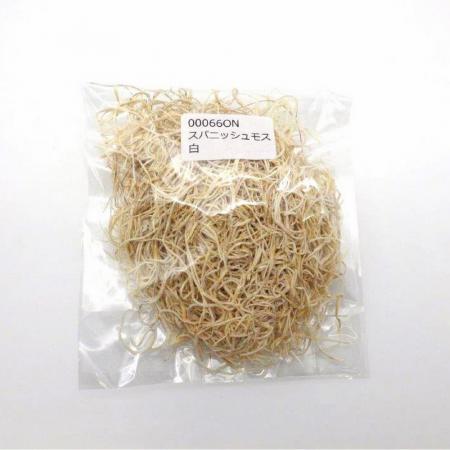 アウトレット◎即日★ 【プリザーブド】【小分け】大地農園/スパニッシュモス 約15g 白/00066ON