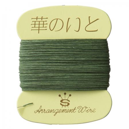 即日★生花用紙巻針金 緑 緑/17648-0