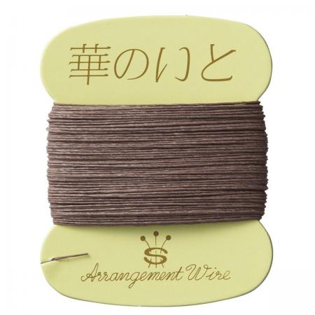 即日★生花用紙巻針金 茶 茶/17653-0