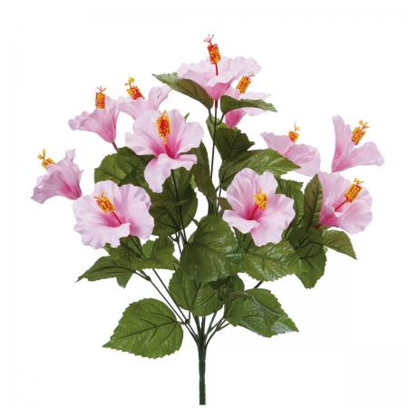 即日★大特価◎【造花】YDM/ハイビスカスブッシュ ピンク/FS-MB008-P