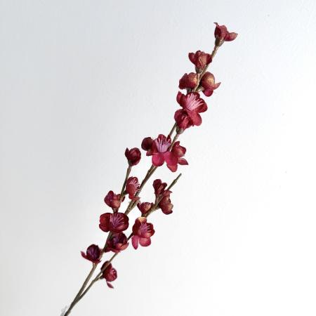 【造花】YDM/ブラッシュ梅ブランチ ダークレッド/FS-5426D/R