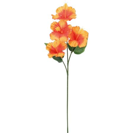 大特価◎即日★【造花】YDM/ミニハイビスカススプレー オレンジ/FS-8372OR