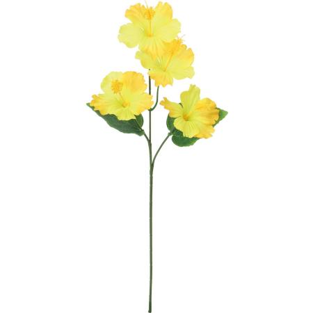 大特価◎即日★【造花】YDM/ミニハイビスカススプレー イエロー/FS-8372Y