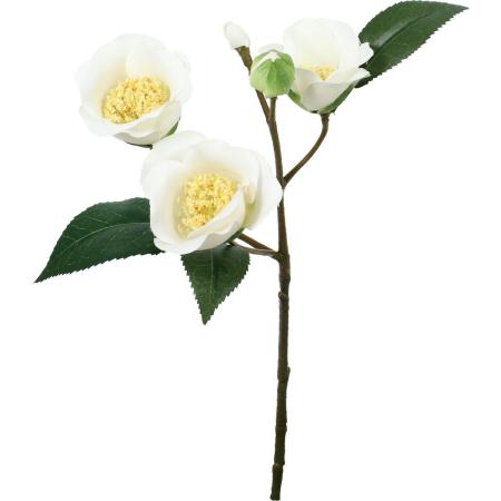 特価◎即日★【造花】YDM/椿スプレー ホワイト/FS-5436W
