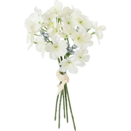 即日★大特価◎【造花】YDM/ベルベットミニフラワーピック5P ホワイト/FS-6344-W
