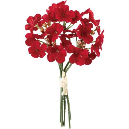即日★大特価◎【造花】YDM/ベルベットミニフラワーピック5P レッド/FS-6344-R