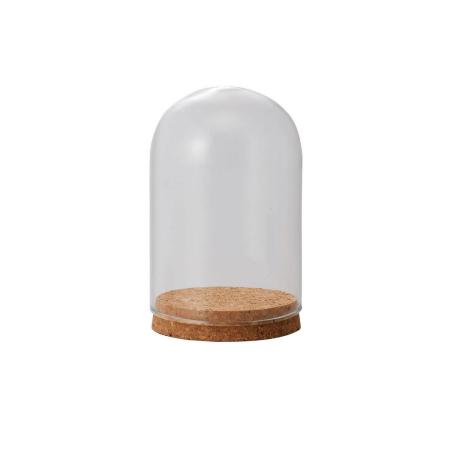即日★クレイ/Glass Dome with Cork 7.5φ12H CLEAR/777-431-000