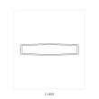 クレイ/Vertical rectangle14L5W5.5H WHITE/171-052-100