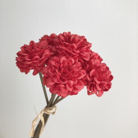 特価◎即日★【造花】アスカ/マムバンチ(1束6本) #002 レッド/A-73316-2