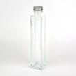 即日★ハーバリウム瓶(角)200ml アルミキャップ付「キャップ色:シルバー」