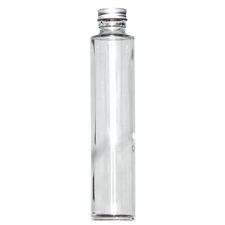 即日★ハーバリウム瓶(丸)200ml アルミキャップ付「キャップ色:シルバー」