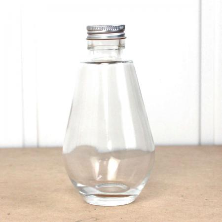 即日★ハーバリウム瓶(ドロップ)200ml アルミキャップ付「キャップ色:シルバー」