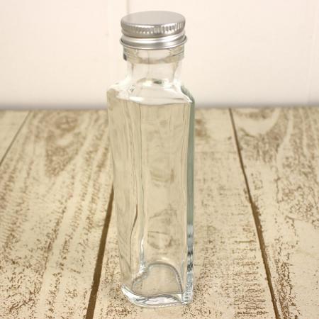 即日★ ハーバリウム瓶(ハート)100ml アルミキャップ付「キャップ色:シルバー」