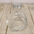 即日★ ハーバリウム瓶(フラット)100ml アルミキャップ付「キャップ色:シルバー」