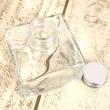 即日★ハーバリウム瓶(スクエアショート)150ml アルミキャップ付「キャップ色:シルバー」