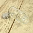即日★ ハーバリウム瓶 (丸)50ml アルミキャップ付「キャップ色:シルバー」