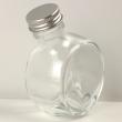 即日★ ハーバリウム瓶 (フラット)150ml アルミキャップ付「キャップ色:シルバー」
