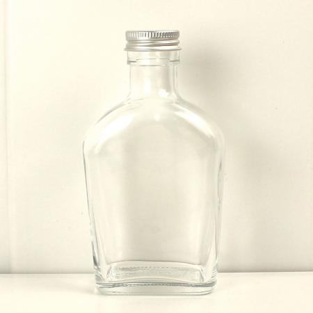 即日★ ハーバリウム瓶 (ウィスキー2:スキットル)200ml アルミキャップ付「キャップ色:シルバー」