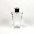 アウトレット◎即日★ リードディフューザー用ガラス瓶 コニカル型 200ml 銀カバー+中栓付