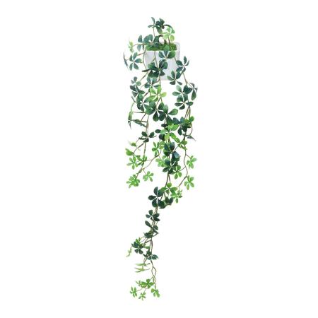 【直送】 【人工観葉植物】光の楽園/光触媒 壁掛けシュガーバイン/528K65 ※返品・代引・キャンセル不可