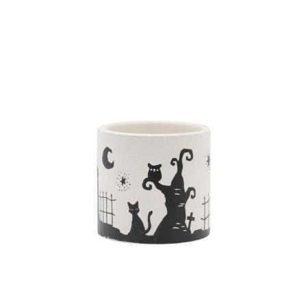 特価◎CARNAC/ハロウィンデカールポット25-A-S-BK ブラック/CPHW45BK