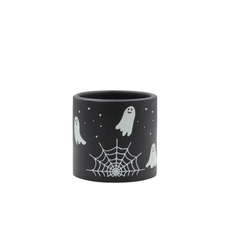 特価◎CARNAC/ハロウィンデカールポット25-B-S-BK ブラック/CPHW47BK