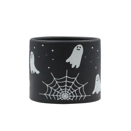特価◎CARNAC/ハロウィンデカールポット25-B-L-BK ブラック/CPHW48BK