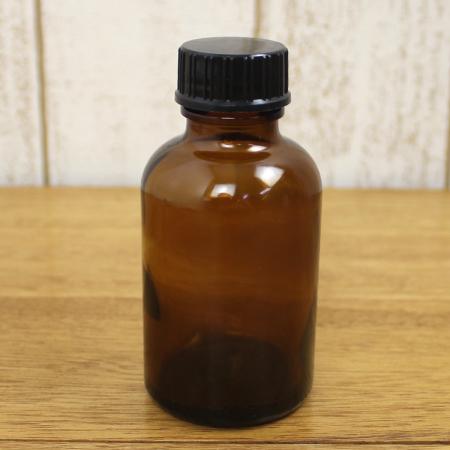 遮光性ガラス瓶　100ml　ブラウン 　キャップ付き