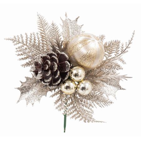 特価◎即日★【造花】ビバ工芸/XD-8384 クリスマスピック/XD-8384