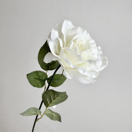 即日★【造花】ビバ工芸/シングルローズ/VD-4222-WH