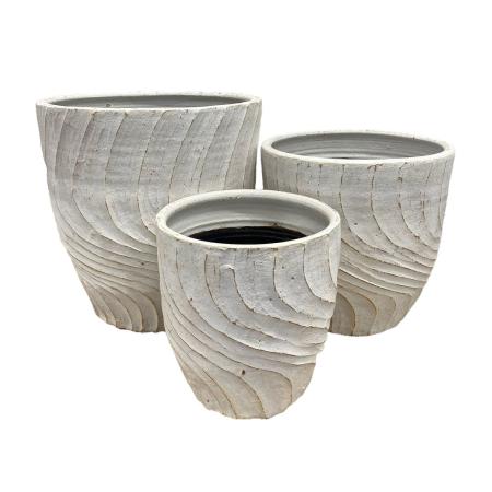 【直送】花LINKS/オリジナルカラーテラコッタポット(3個セット)/UE001-20(SET/3) ※返品・代引・キャンセル不可