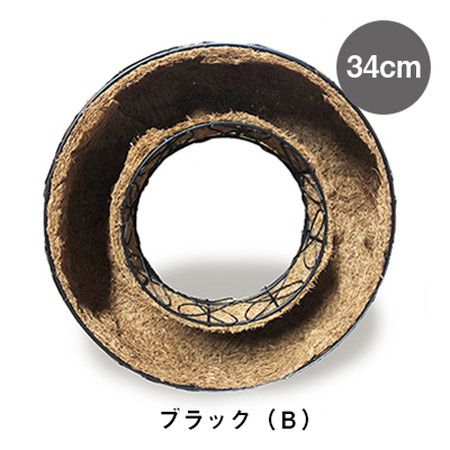 グリーンポット/コンテナリース ブラック 34cm/GU-CG16-033B