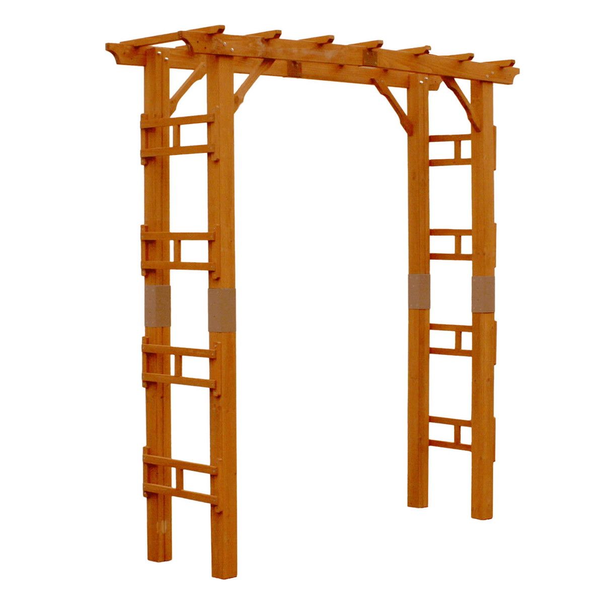 【直送】住まいスタイル/天然木製アーチ 190 1台 「Flex Pergola」(フレックス パーゴラ) ライトブラウン