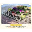 特価◎【直送】住まいスタイル/アイアンミニフェンス(リーフ) 10枚組 ブラック/IPN-7238TG-10P